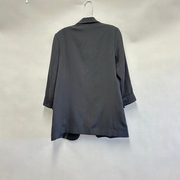 Zara Basic half sleeve black open front blazer ponte knit size medium - Picture 3 of 13